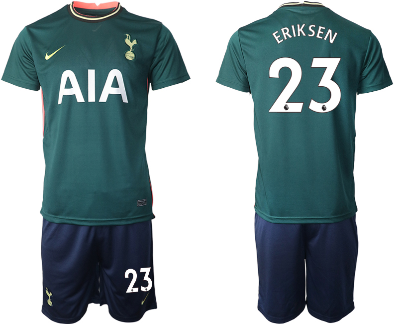 Men 2020-2021 club Tottenham away #23 green Soccer Jerseys->tottenham jersey->Soccer Club Jersey